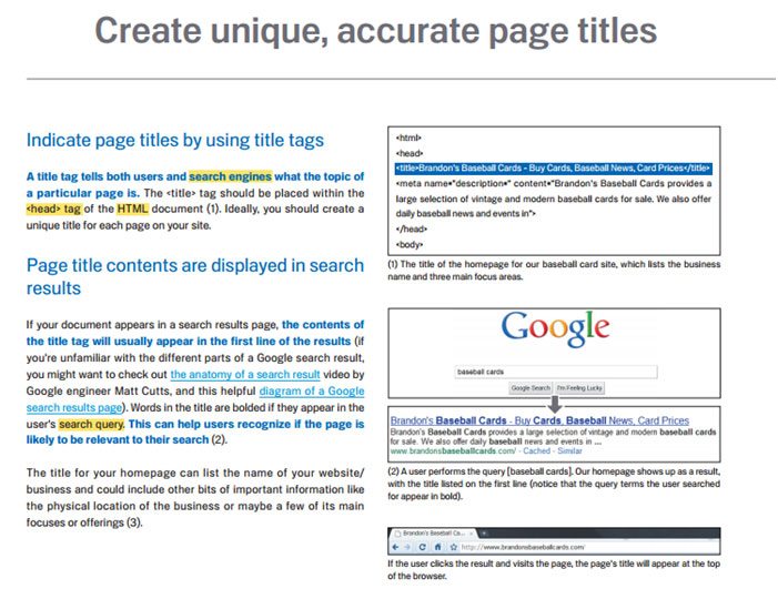 title tags - Marketing in the Age of Google