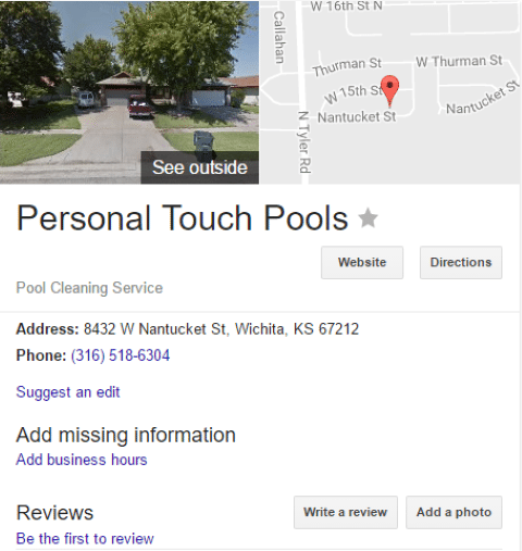 Pool Post Image 35 - Little Richards Pools Can OWN Google (here in Wichita)