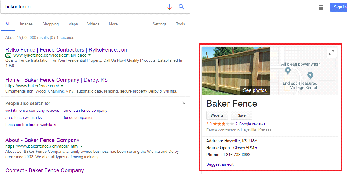 3 2 - Step-by-step guide to increase the website traffic, online visibility and Google rankings for Baker Fence Company