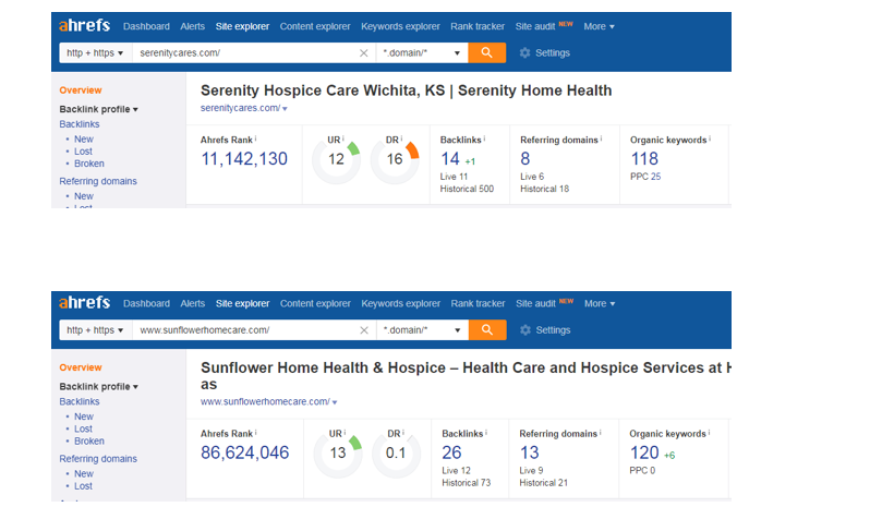 Screenshot 5 7 - Step-by-step guide to increase the website traffic, online visibility and Google rankings for ClearPath Hospice