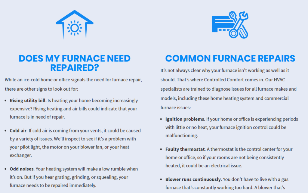 CON Controlled furnace repair 1024x641 - Are you tired of seeing another Omaha HVAC company at the top of Google?