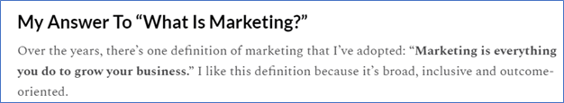 Accrue Marketing snippet - Marketing Through Your Customers' Eyes