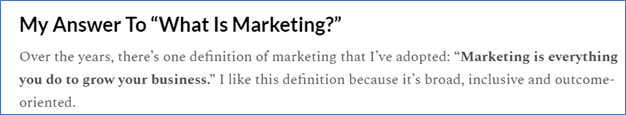 What is marketing